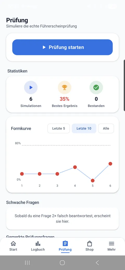 Boatpass App – Lernmodus